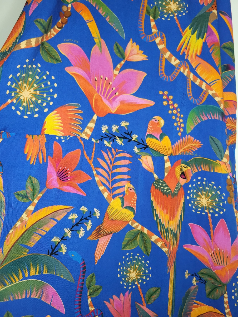 FARM Rio Macaw Party Cover Up Macaw Party Blue - Picture 9 of 12